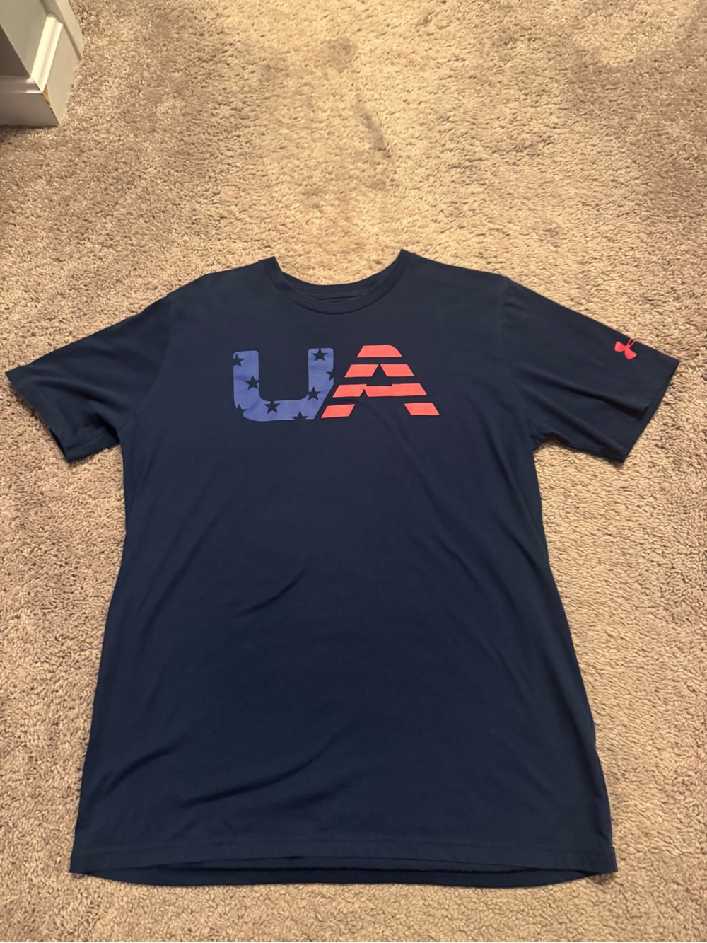 Under Armour Navy Blue Short-Sleeve Patriotic Graphic Tee